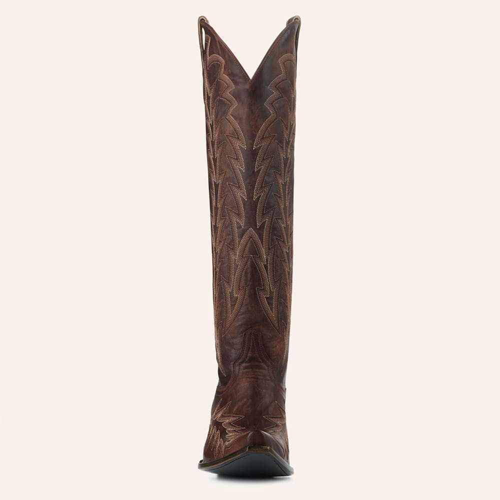 JRC & Sons Women’s Nancy Dark Brass Snip Toe Tall Cowboy Boots | Cavender's