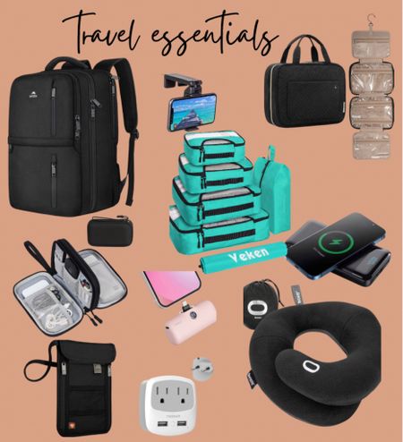 All the travel essentials you need
Packing cubes
Extra batteries
Toiletry bag
Neck pillow


#LTKtravel #LTKstyletip #LTKfindsunder50