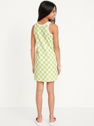 Printed Sleeveless Rib-Knit Dress for Girls | Old Navy (US)