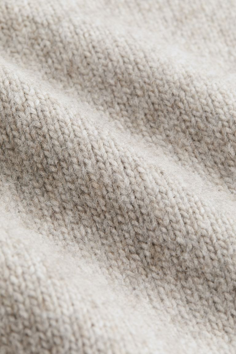 Pull oversize à col cheminée - Grège clair - FEMME | H&M FR | H&M (FR, IT, ES, PT, BE)