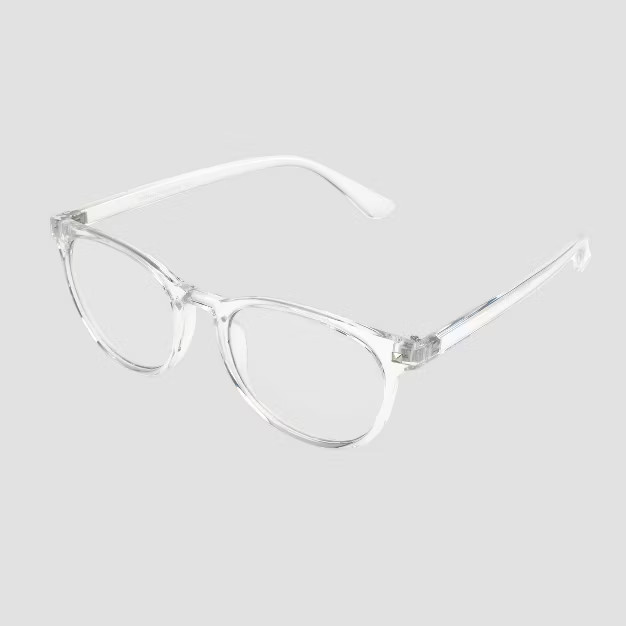 Men's Crystal Clear Blue Light Filtering Square Glasses - Original Use™ Clear | Target