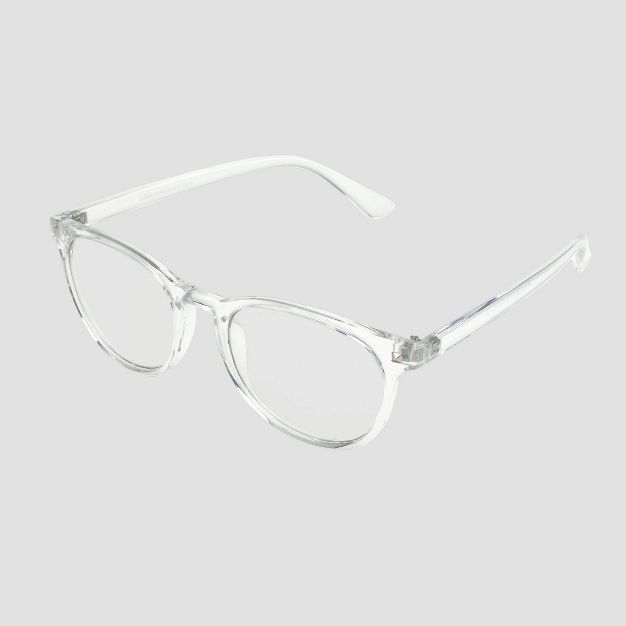 Men&#39;s Crystal Clear Blue Light Filtering Square Glasses - Original Use&#8482; Clear | Target
