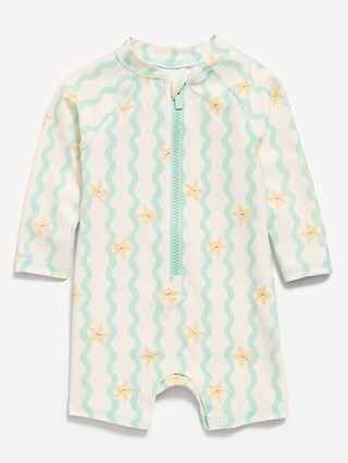 Printed Swim Rashguard Bodysuit for Baby | Old Navy (US)