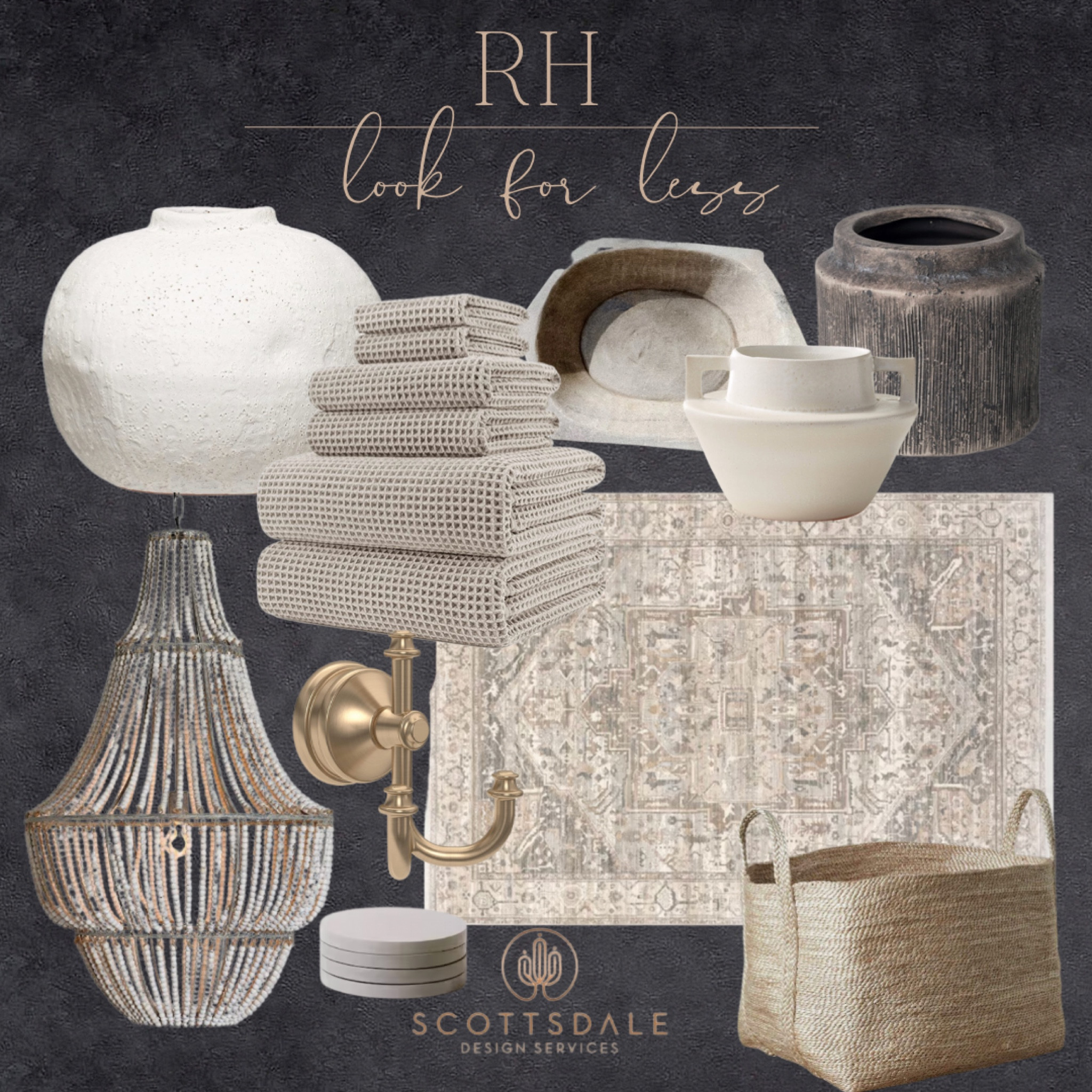 RH look for less curated home finds🤍

Vintage rug, chandelier, restoration hardware, found vessel, soap dish, vase, basket, bathroom hardware, coasters, home decor, bathroom towels, planter

#LTKstyletip #LTKhome #LTKFind