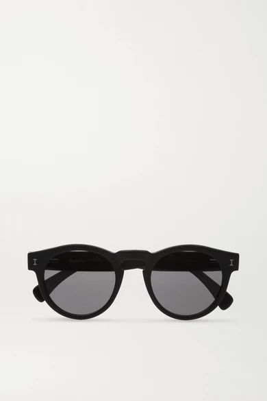 Illesteva - Leonard Round-frame Acetate Sunglasses - Black | NET-A-PORTER (UK & EU)