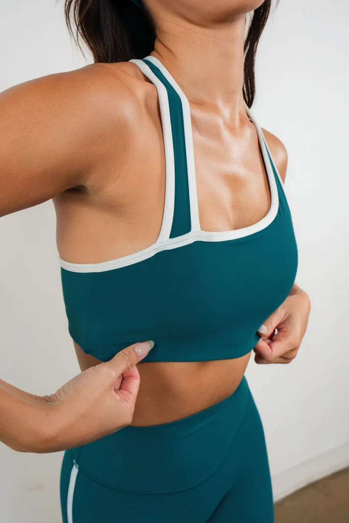 Cloud II™ Swoop Bra - Spruce Contrast | Vitality