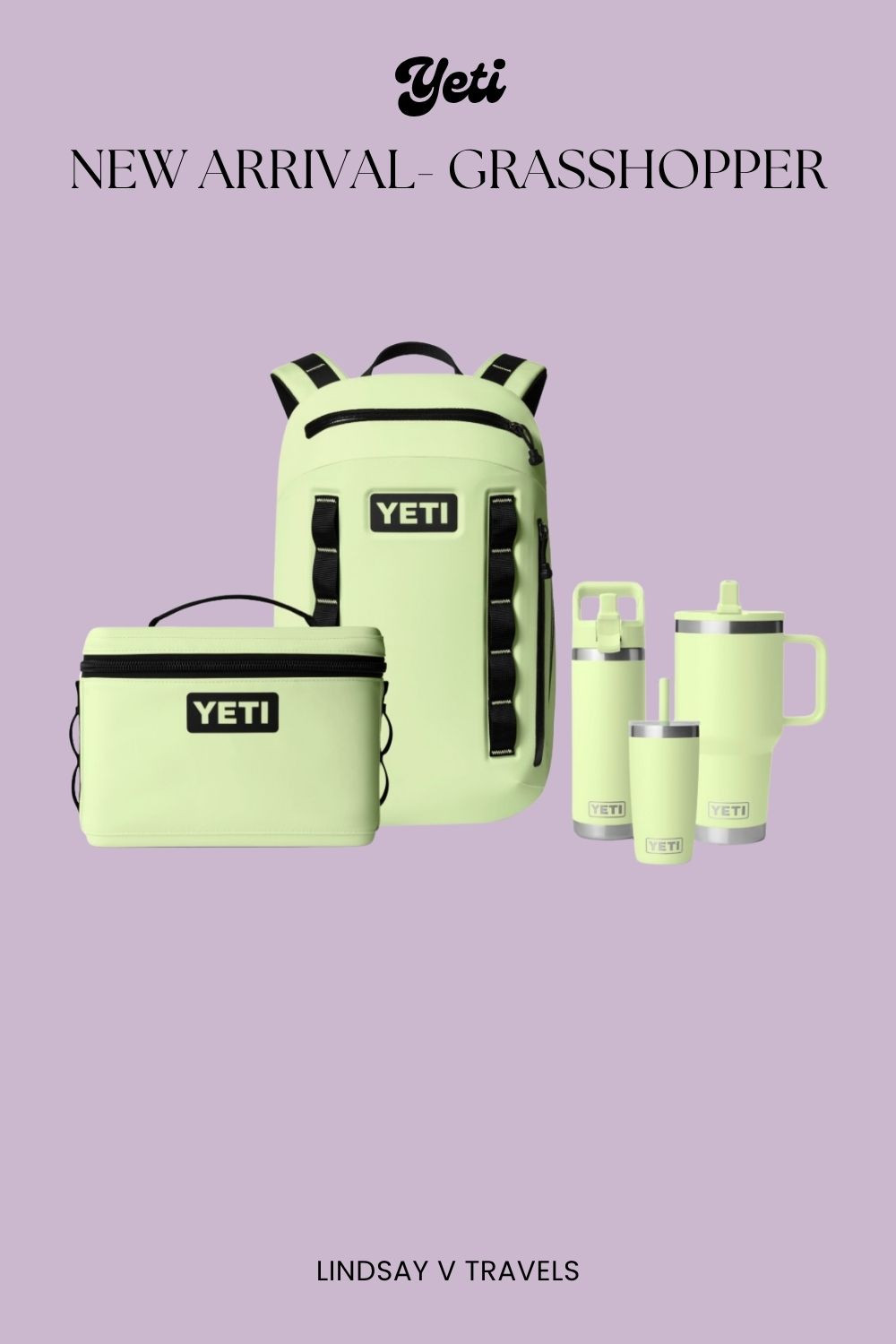 Obsessed with this fresh Grasshopper green! Whether you're hiking, traveling, or headed to work, this YETI is both functional and stylish. 

 #LTKSeasonal #LTKSaleAlert #LTKTravel