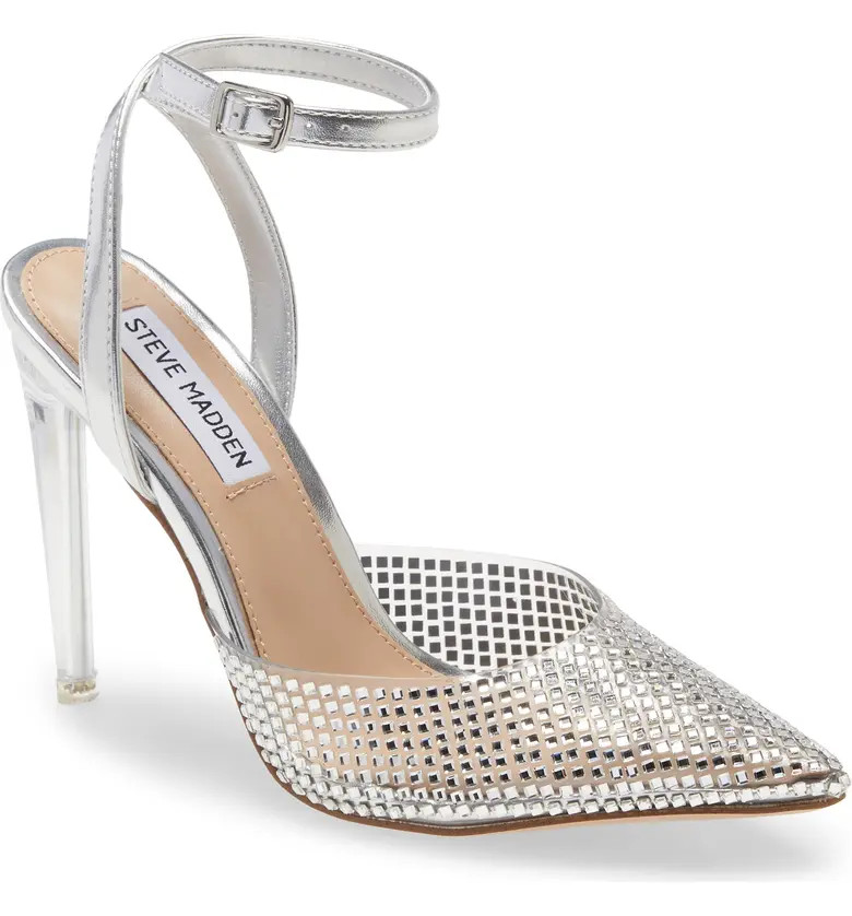 Steve Madden Alessi Embellished Ankle Strap Pump | Nordstrom | Nordstrom