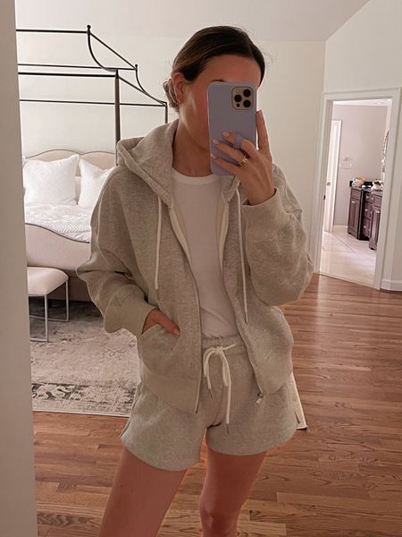 Cozy and comfy everyday pieces from Abercrombie all 15% off plus another 15% off with code YPBMARISSA. Both zip up and shorts run true to size (wearing S)  

#LTKsalealert #LTKunder50 #LTKFind