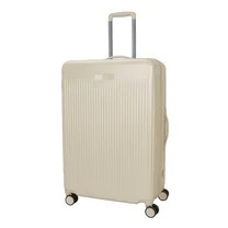 Beautiful 28-inch Checked Expandable Hardside Luggage, Porcini Taupe | Walmart (US)