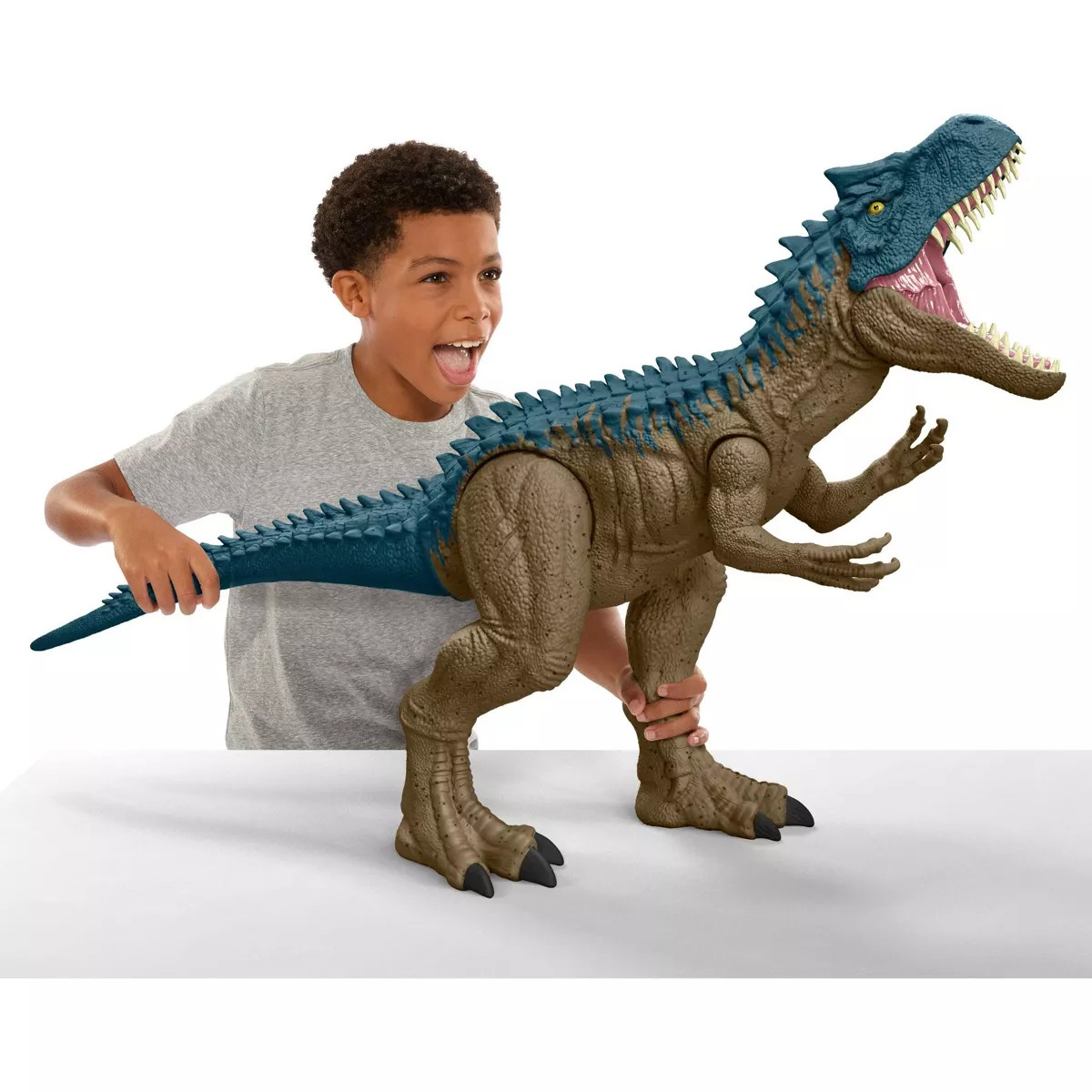 Jurassic World Super Colossal Allosaurus Dinosaur 38'' Long Swallows Minis Action Figure | Target
