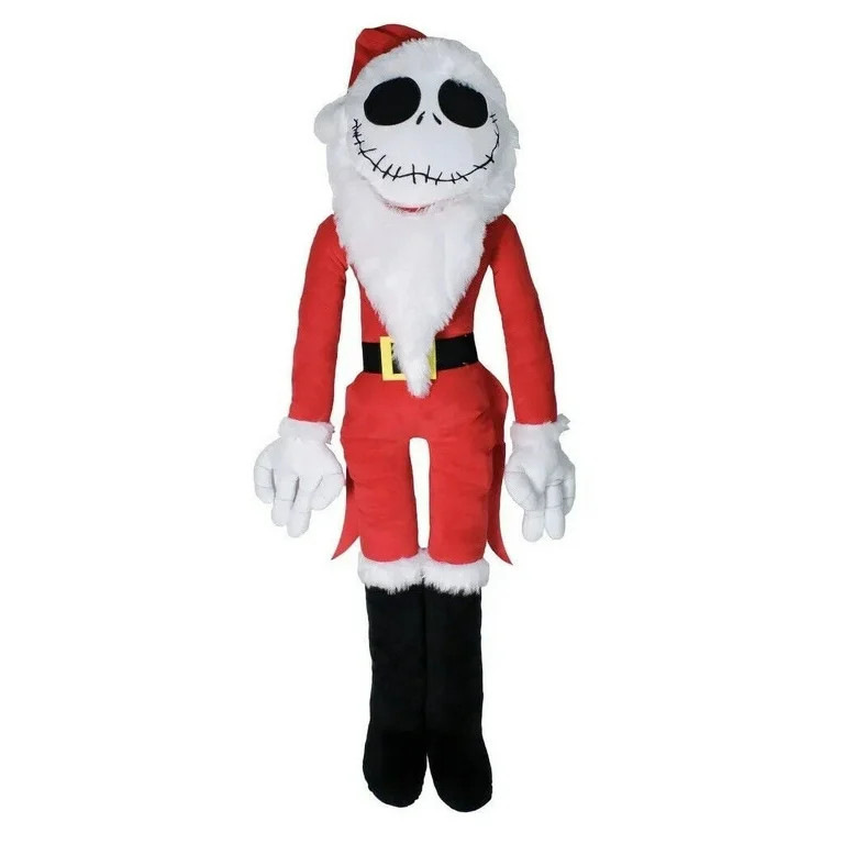 Jack Skellington Nightmare Before Christmas 4 Foot Jumbo Plush 48” Santa Hat | Walmart (US)