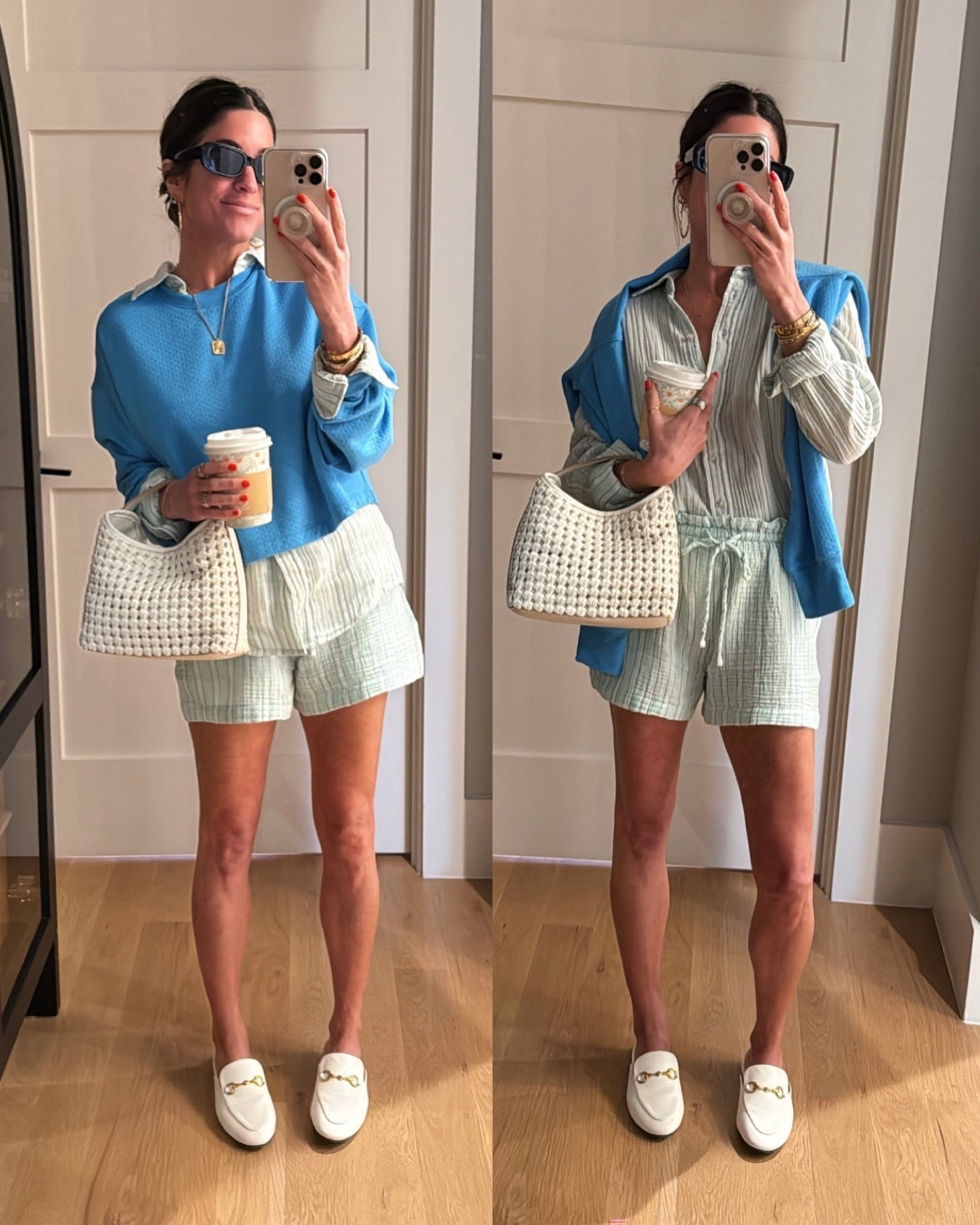 Sooo cute for spring!!! True to size. 
Wearing xs in top and shorts and small in the blue sweatshirt. 


#LTKTravel #LTKStyleTip #LTKFindsUnder50