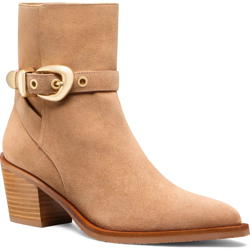 Stuart Weitzman Maven Western Bootie in New Camel/Caramel at Nordstrom, Size 7 | Nordstrom