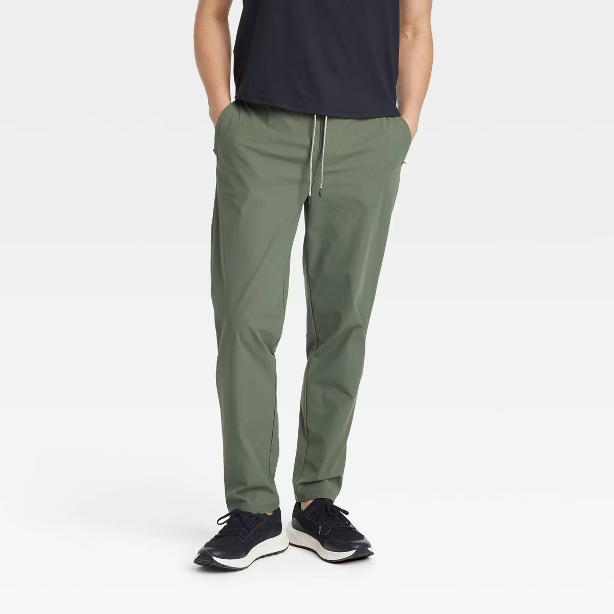 Men's 360 Lifestyle Drawstring Pants - All In Motion Gray L | Target