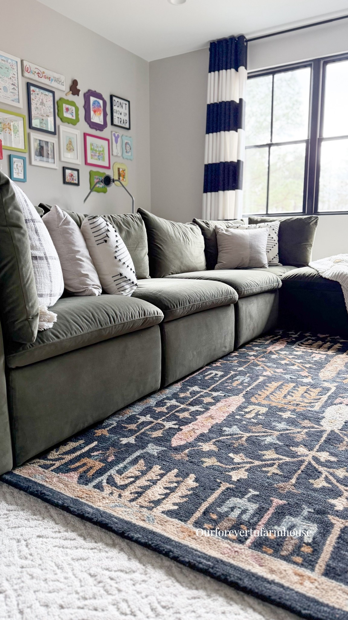 The big kid playroom update is officially done. 
Modular sofa with hidden storage 🤍
Removable, washable covers with the option to swap colors.

#LTKHome