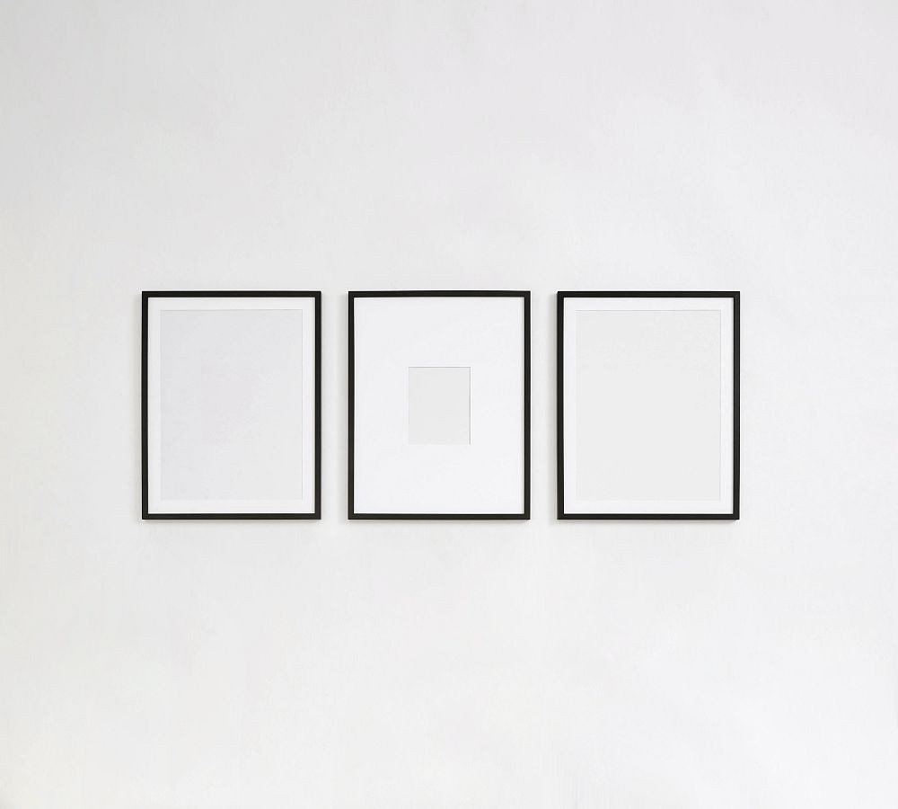 Wood Gallery Frames, Set of 3, 21""x27"" Overall - Black | Pottery Barn (US)