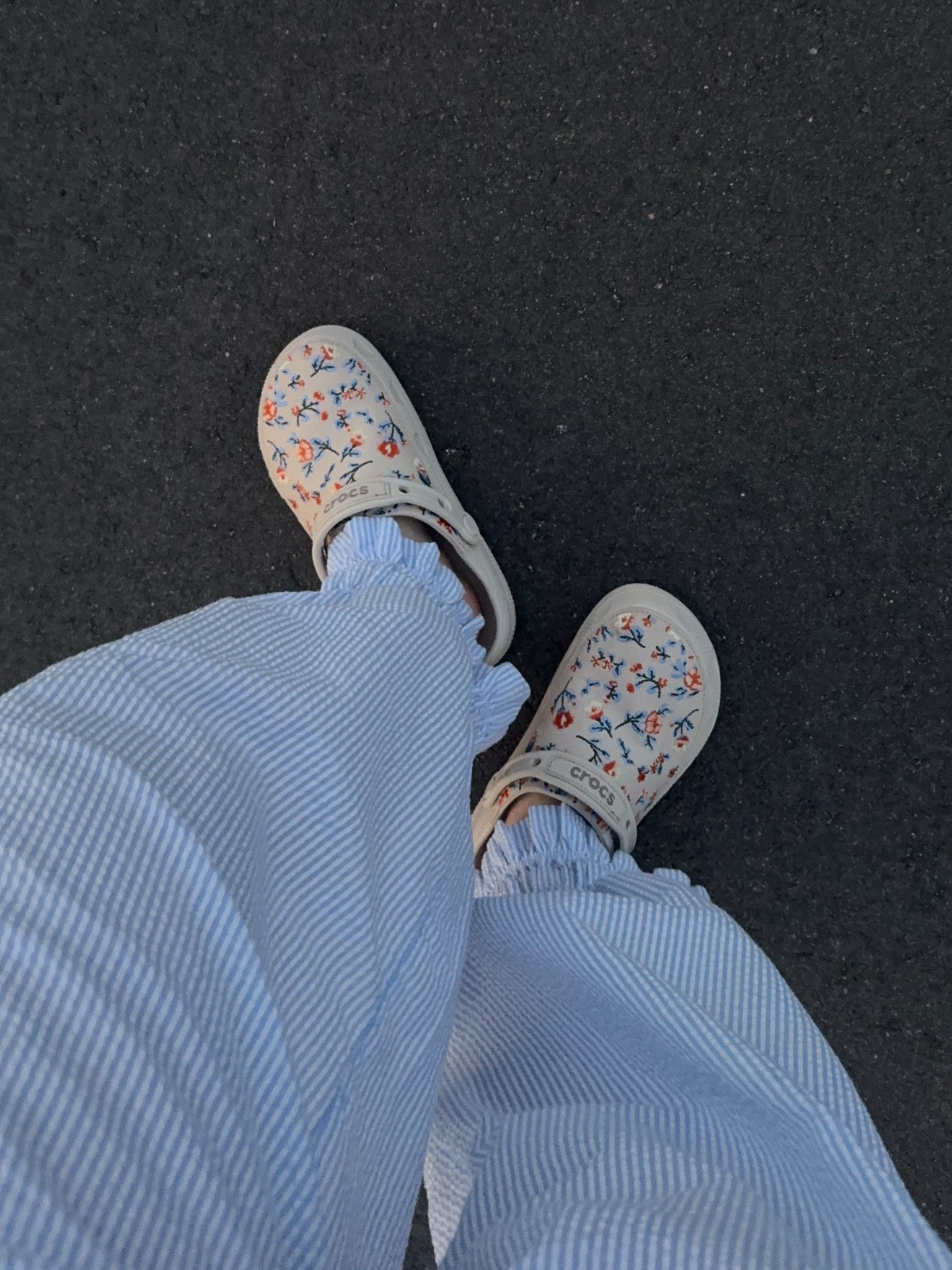 floral crocs !!!! 

#LTKdayinmylife #LTKSeasonal