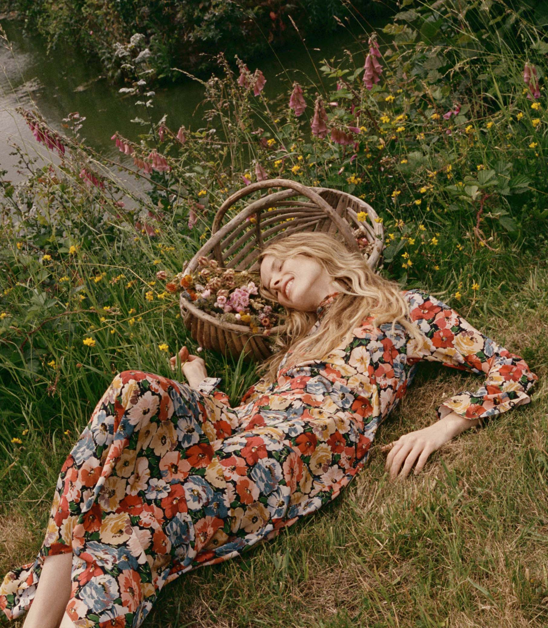 Musetta Dress - Poppy Meadow | DÔEN | DOEN