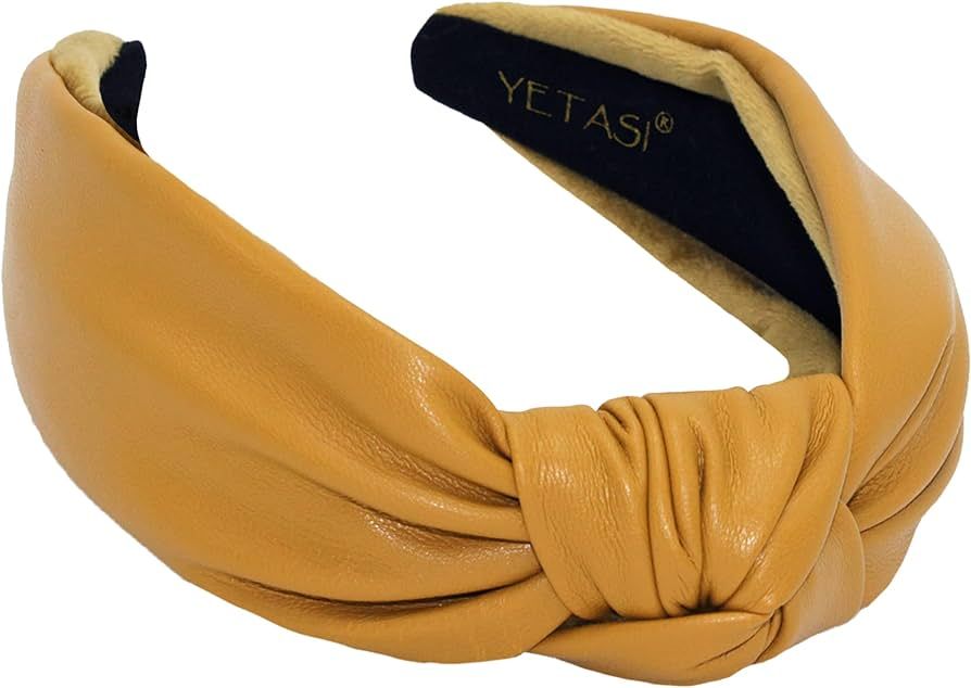 YETASI Yellow Mustard Headbands for Women are Uniquely Made of Non Slip Material for Your Comfort... | Amazon (US)