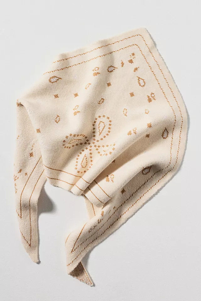 By Anthropologie Knit Triangle Bandana Scarf | Anthropologie (US)