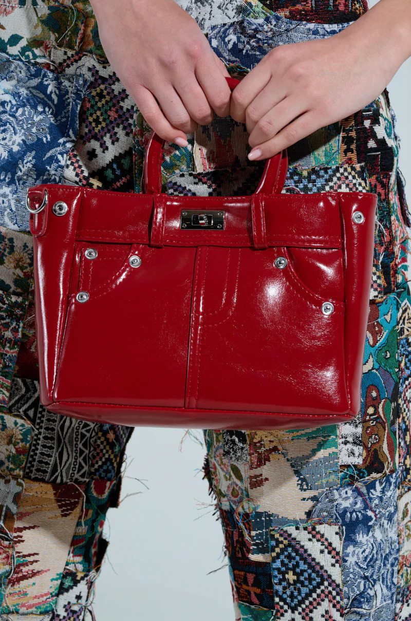 TOP TIER PANTS PU PURSE | AKIRA