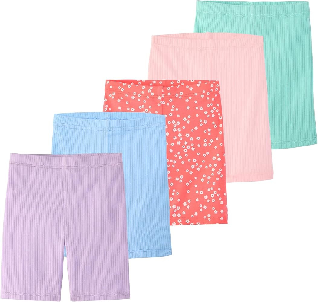 Garanimals Baby & Toddler Girl Bike Shorts - Machine-Washable Kid's Clothes - Size 0-6T - 5 Pack ... | Amazon (US)