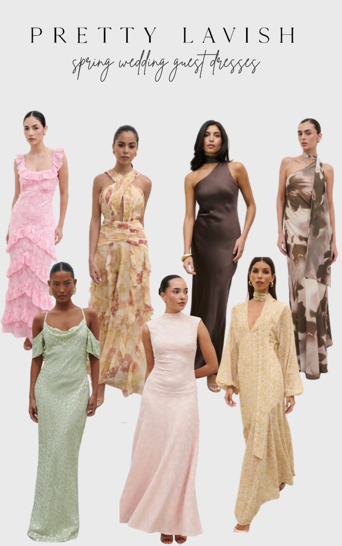 Spring wedding guest dresses 

A mix of neutrals and soft pastel colours 💒 

#LTKUK #LTKspring #LTKWedding