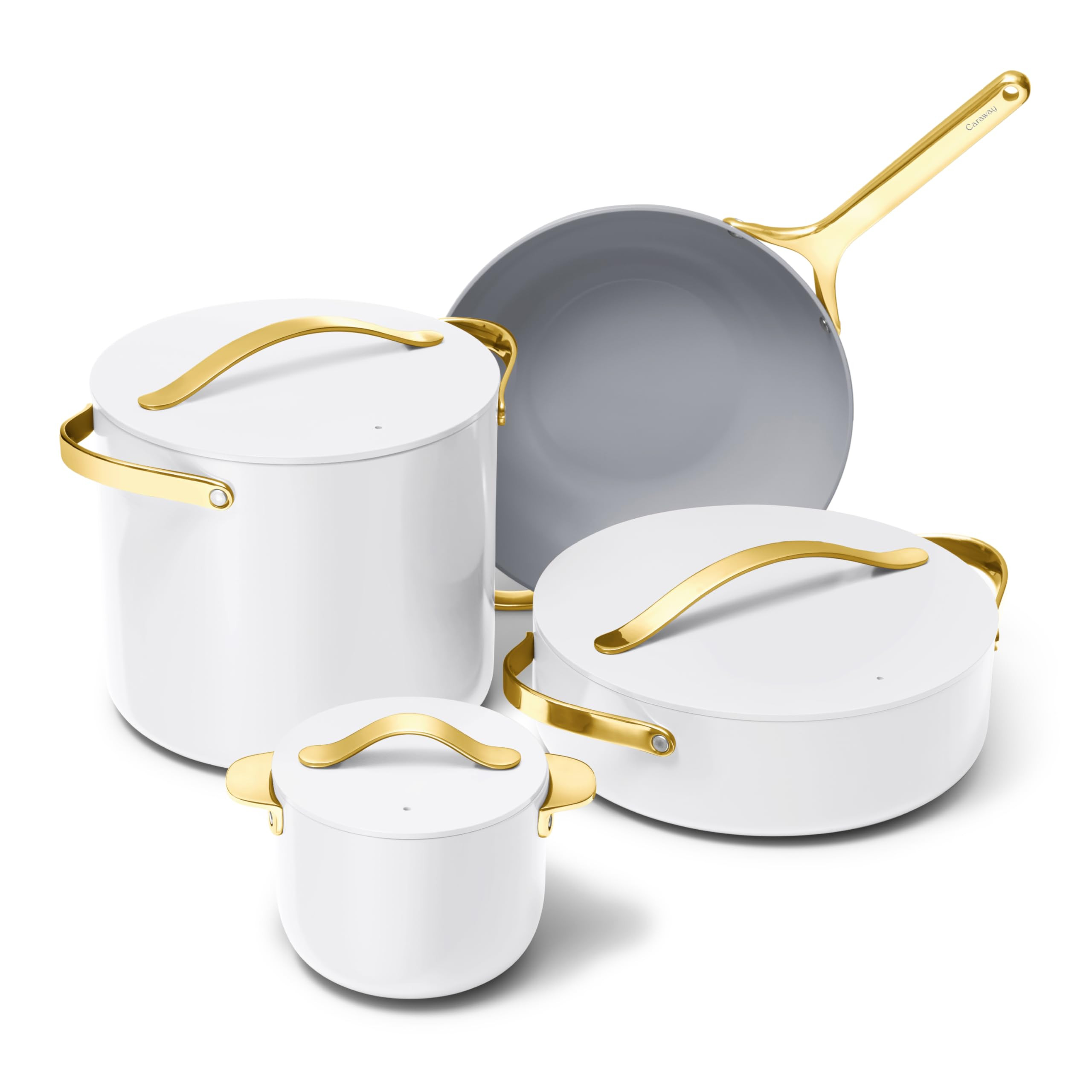 Caraway Cookware+ Collection - Specialty Cookware Set - Petite Cooker, Stir Fry Pan, Rondeau, & S... | Amazon (US)