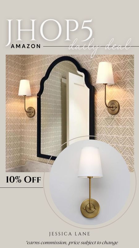 Amazon daily deal, Save 10% on this set of two gorgeous gold shaded wall sconces. Amazon home, modern wall sconce, modern lighting, Amazon deal

#LTKHome #LTKStyleTip #LTKSaleAlert