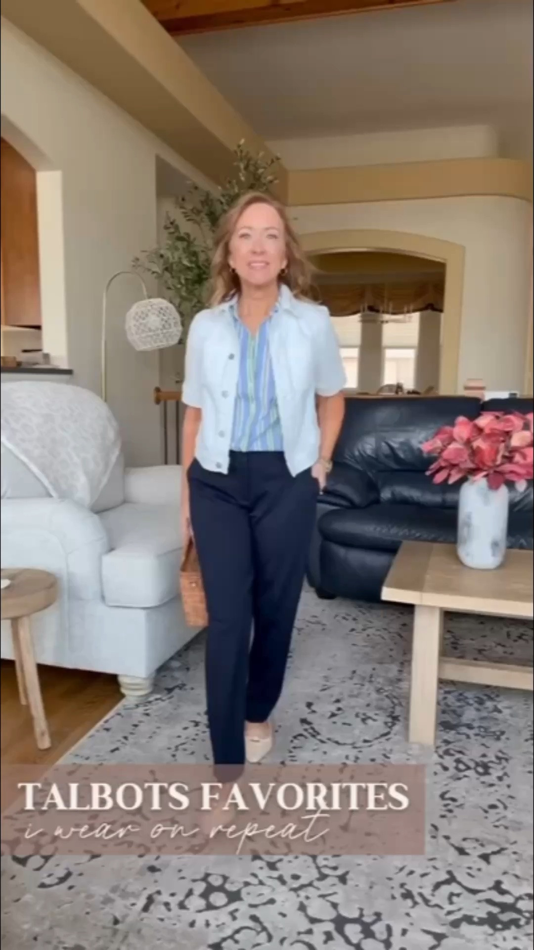 The best wardrobe pieces are the ones you never have to think twice about!

For me, that includes a crisp striped button-down, a timeless denim jacket, and comfortable pants that still look put together. These Talbots favorites have become my go-to pieces for everyday outfits, and I find myself reaching for them again and again. 

Summer outfit idea, fashion over 40, petite style

#LTKootd #LTKOver40 #LTKPetite