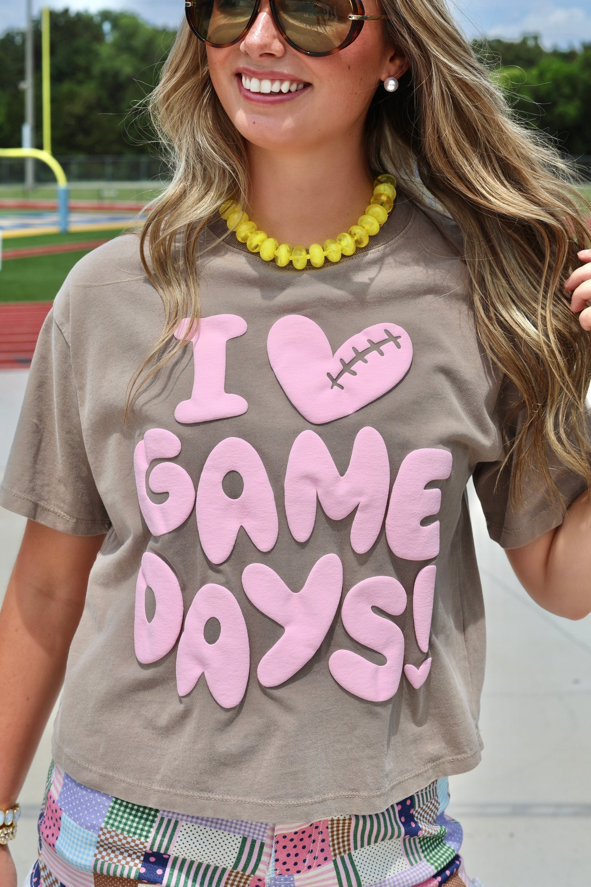 I Heart Gameday Crop Tee | Poppy & Pine