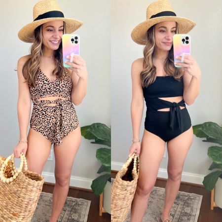 Favorite one piece suits from aerie are back in stock this season 

I wear both in a size small 
