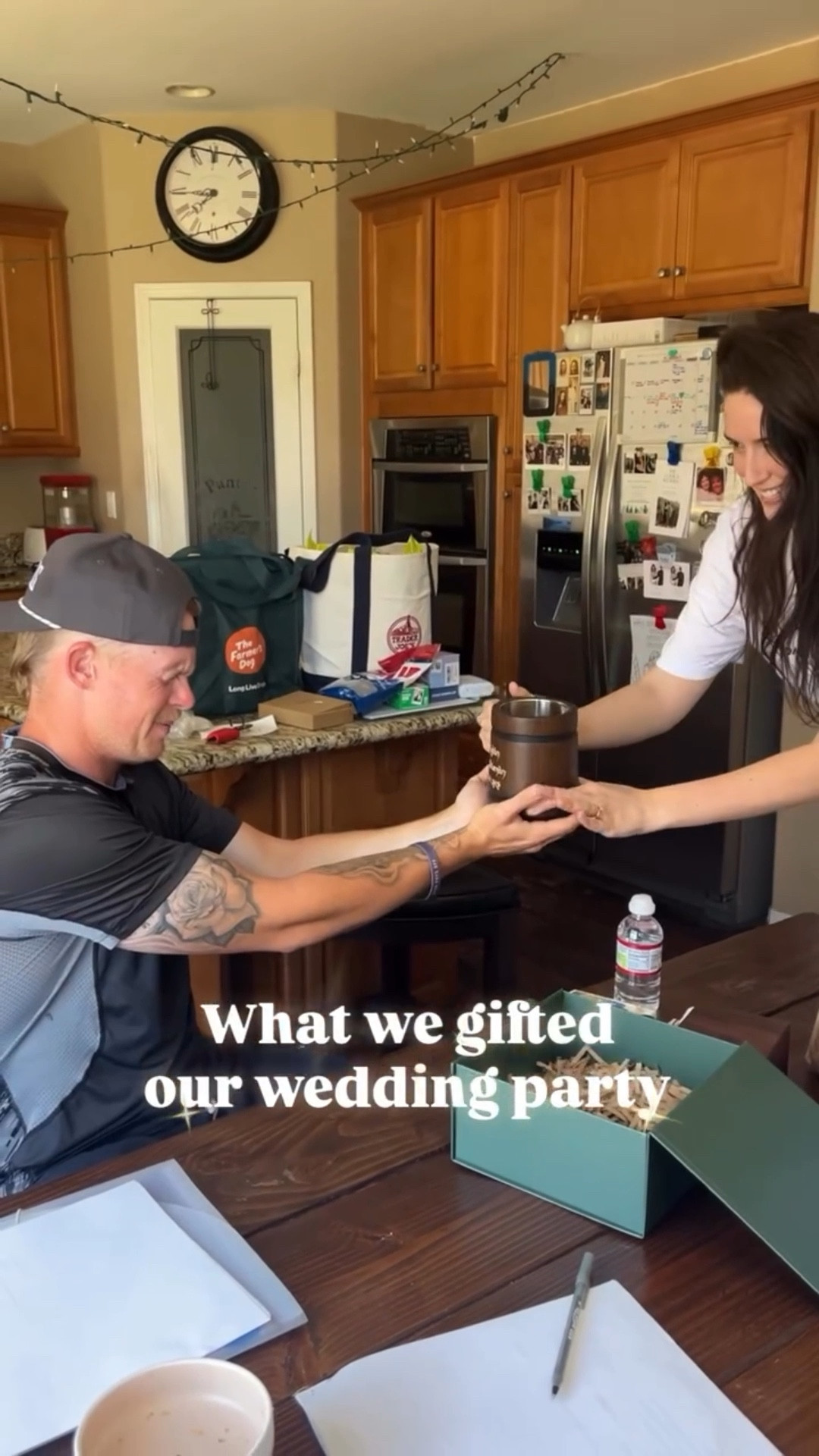 Comment THOUGHTFUL below to get links to all the heartfelt gifts we gave our wedding party to show them just how much they mean to us. 

For our groomsmen + bridesmen:
Engraved wooden watches or pocket watches, a Lord of the Rings–style mug, drink voucher, water, and tissues.

For our bridesmaids + groomsgal:
Raw emerald bracelets with their initials, emerald green robes, engraved wooden Polaroid magnets (we’ll be sending our favorite Polaroid photo to each!), velvet green scrunchies, drink voucher, water, and tissues.

For my matron of honor/Mother of the bride:
Everything the bridesmaids received, plus an embroidered robe, emerald heart necklace to match mine, Cinderella glass slippers earrings I’d gifted her before, and a new pair of lab-grown diamond earrings from my husband.

For our best man:
Everything the groomsmen received, plus custom dice cufflinks. 🎲

We also gave them dried flower boutonnieres, bouquets, and letters for them to read on the wedding morning. 

I hope this inspires you to add thoughtless and intention to your wedding day. 🤍✨

And soon I’ll be sharing the thoughtful gifts we gave our parents, grandparents, flower girls, and our hobbit ring bearer. 

⬇ https://liketk.it/5mwKF #ltkfamily #ltkwedding #weddingparty #weddingpartygifts #groomsmengift #bridesmaidgift #bridesmen #lotrwedding #lordoftherings #thelordoftherings #weddingplanning #thoughtfulgifts