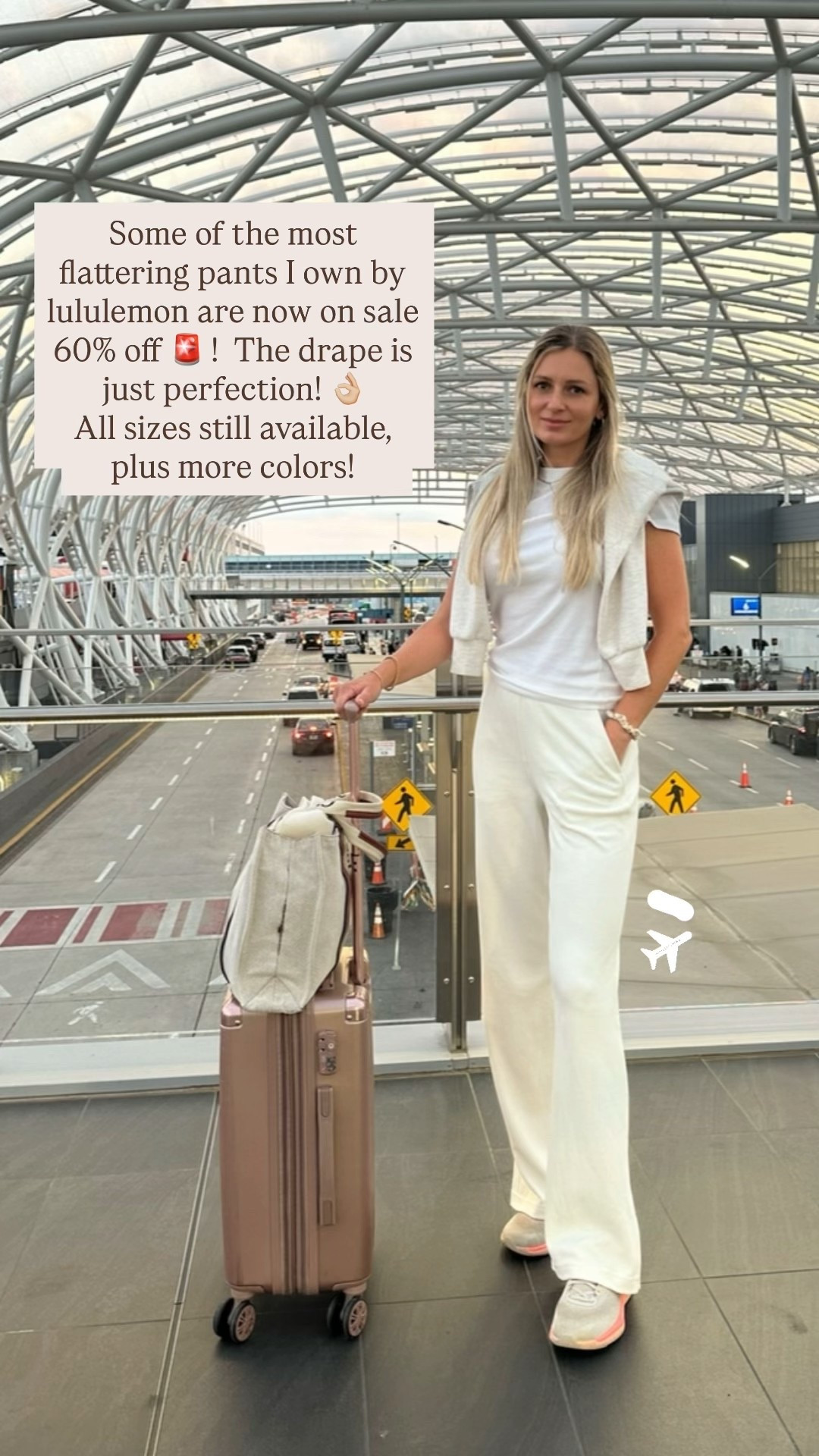 These pants are what I reach for when I travel, the midweight Softstreme fabric by lululemon looks so elevated but is still so comfortable at the same time! These are 60% off and fully stocked on lulu’s like new page! I’m snagging the beige color next! 🤩

#traveliutfit #lululemonsale #travelpants #widelegsweatpants #softstreme #lululemongifts #travelinstyle #casualpants #athleisure #tonaloutfits #LTKtravel

#LTKHoliday #LTKSaleAlert #LTKFindsUnder100