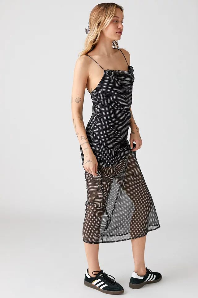 UO Rosalia Chiffon Maxi Dress | Urban Outfitters (US and RoW)