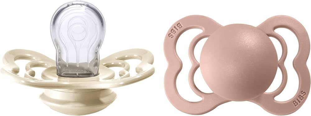 BIBS Supreme Baby Pacifier 2-Pack | Made in Denmark | BPA Free Dummy Soother, Symmetrical Nipple.... | Amazon (US)