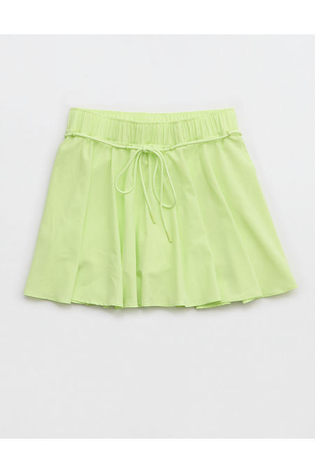 OFFLINE By Aerie Drawcord Mini Skort Women's Sharp Green XXS | Aerie
