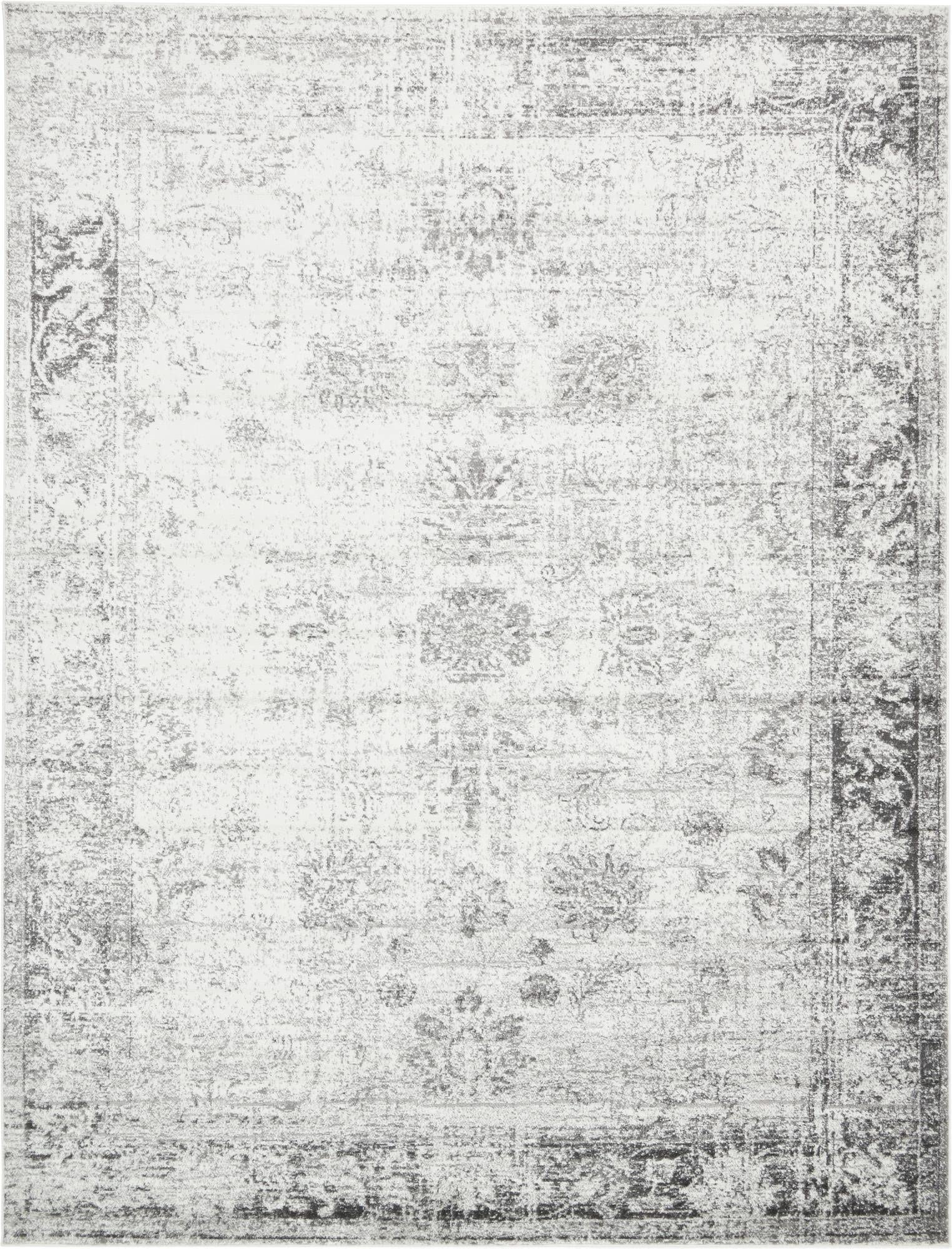 Unique Loom Sofia Collection Traditional Vintage Gray Area Rug (9' x 12') | Amazon (US)