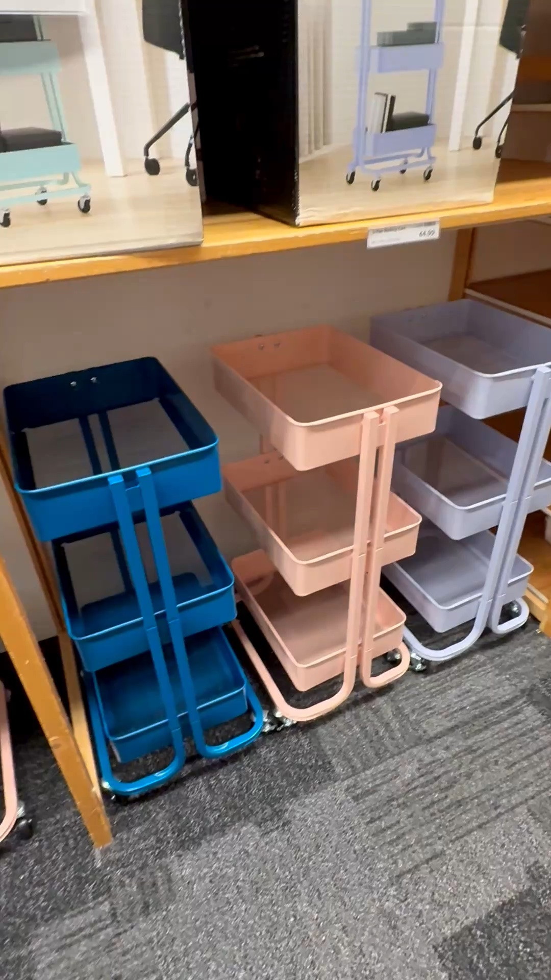 Spotted these 3-tier metal rolling carts in such gorgeous colors! Great for the classroom, dorm, apartment, home office, and crafts room. ✨

And if you’re a mosaic artist, this would be a great way to organize and store your hand tools, adhesives + grout, and materials. For mosaic tips, tutorials + inspiration please visit my YouTube channel: YouTube.com/julieweilbacher, and follow @julieweilbacher on Instagram.

#rollingcart #3tiercart #metalcart #craftssuppliesstorage #dormdecor #homeofficestorage #cutemetalcart #cocktailcart

#LTKHome #LTKU