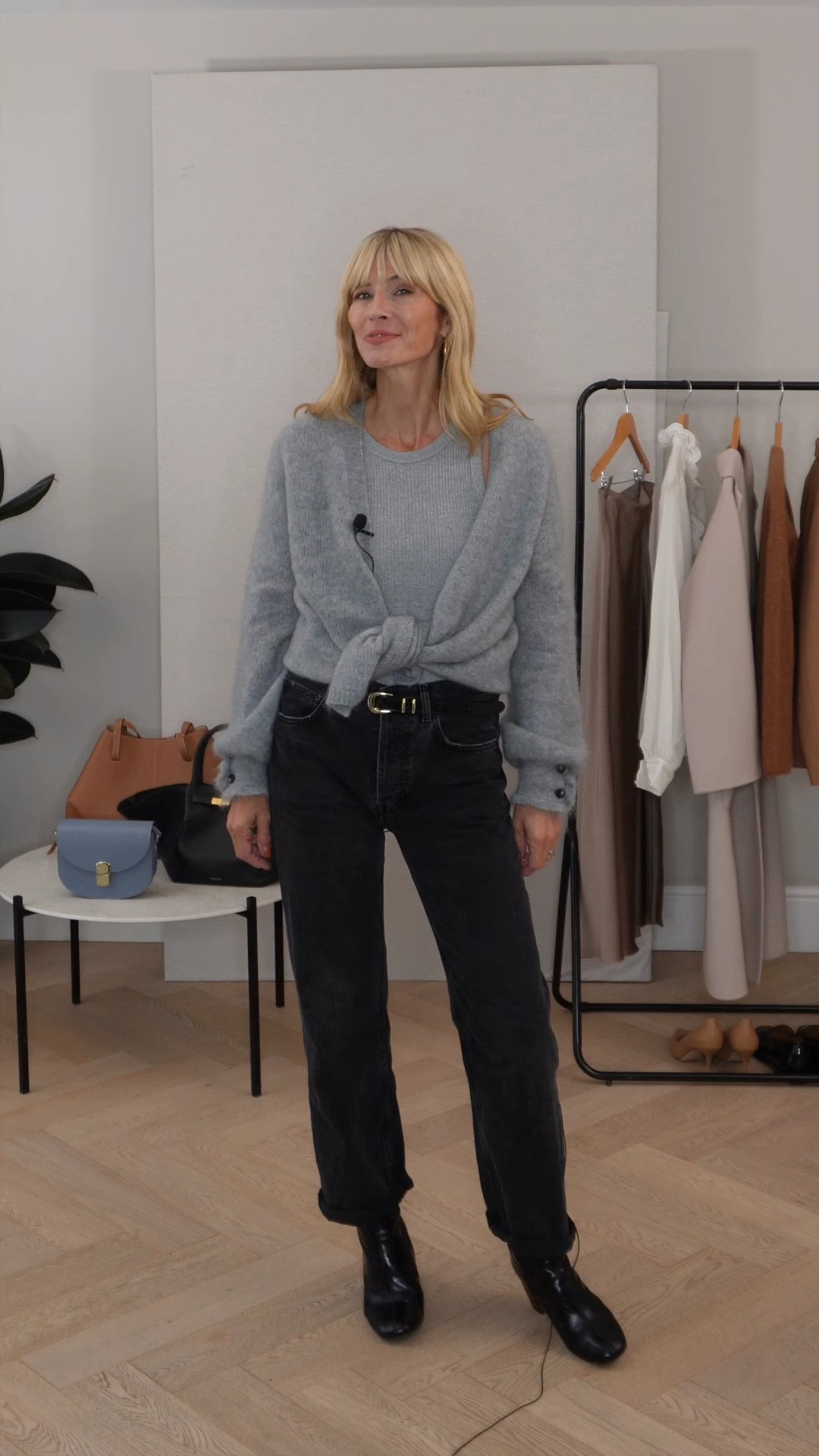 Grey cardigan, black jeans, grey tank top, black bag, long coat, wide leg trousers, spotty shirt blouse, leather bag, cashmere long sleeve top, scarf, off the shoulder top, blue jeans, black belt, loafers, striped shirt, two tone ballet flats, brown tote bag, black poncho, silk maxi skirt, pullover, brown relaxed trousers, trainers

#LTKstyletip #LTKeurope #LTKSeasonal