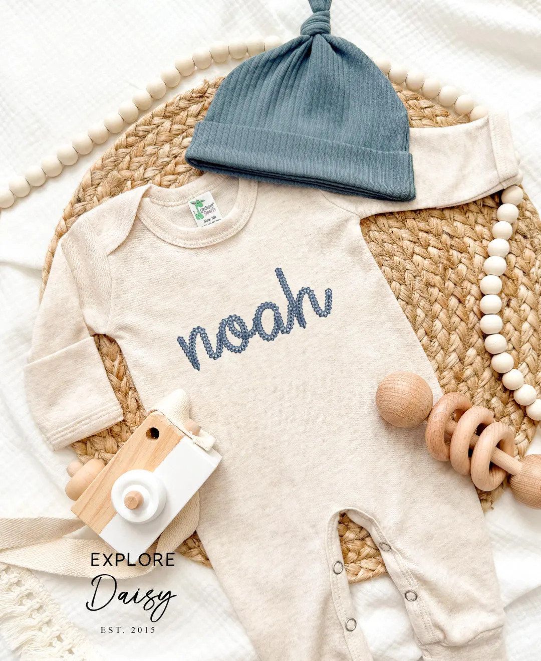 Embroidered Custom Baby Boy Coming Home Outfit, Personalized Baby Romper, Personalized Baby Boy C... | Etsy (US)