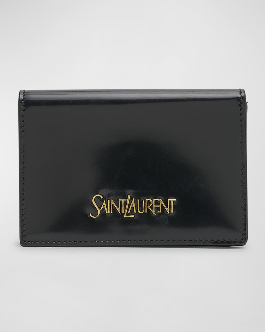 Saint Laurent Bifold Leather Card Holder | Neiman Marcus