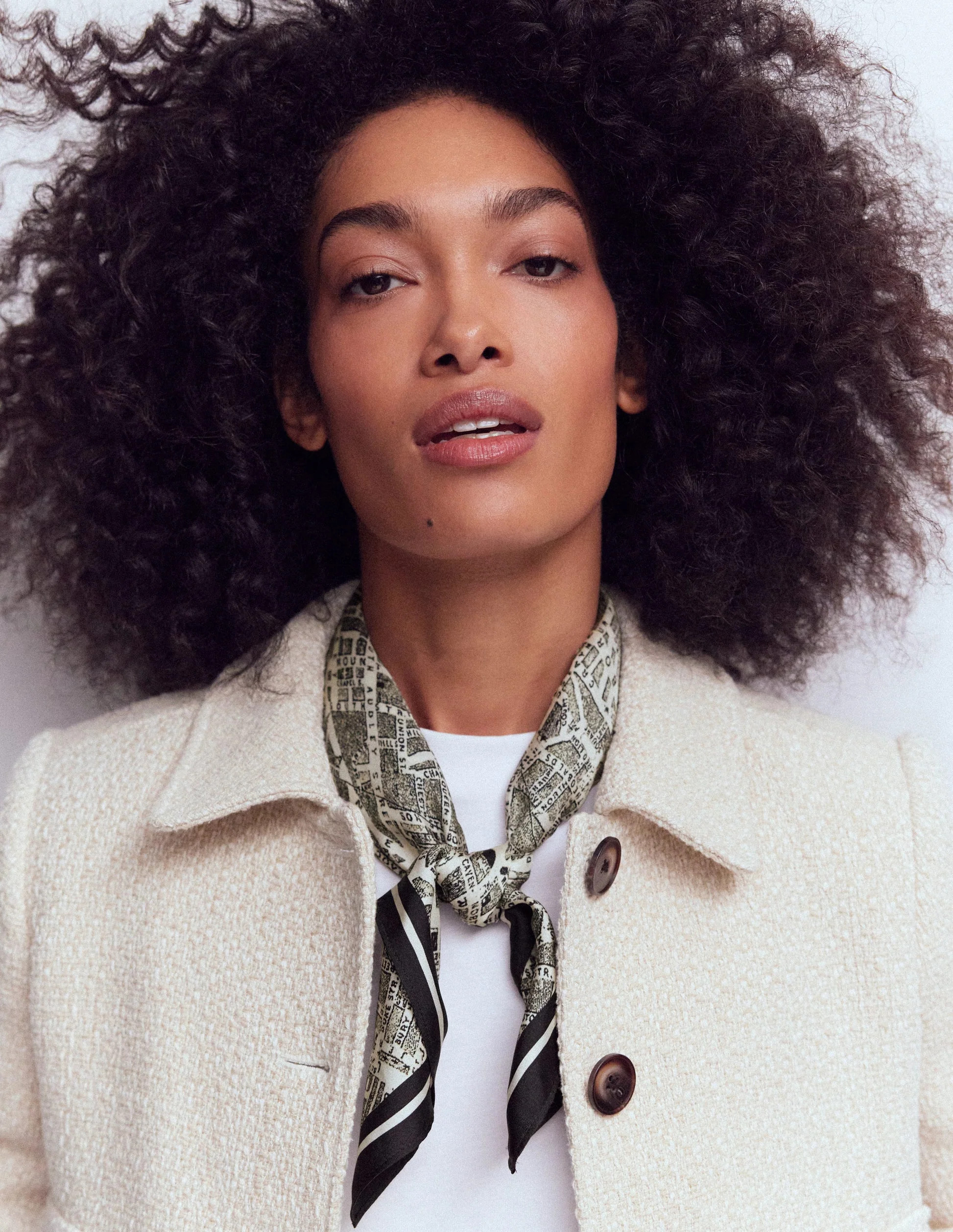 Elisabeth Silk Square Scarf-Map Of London | Boden (US)