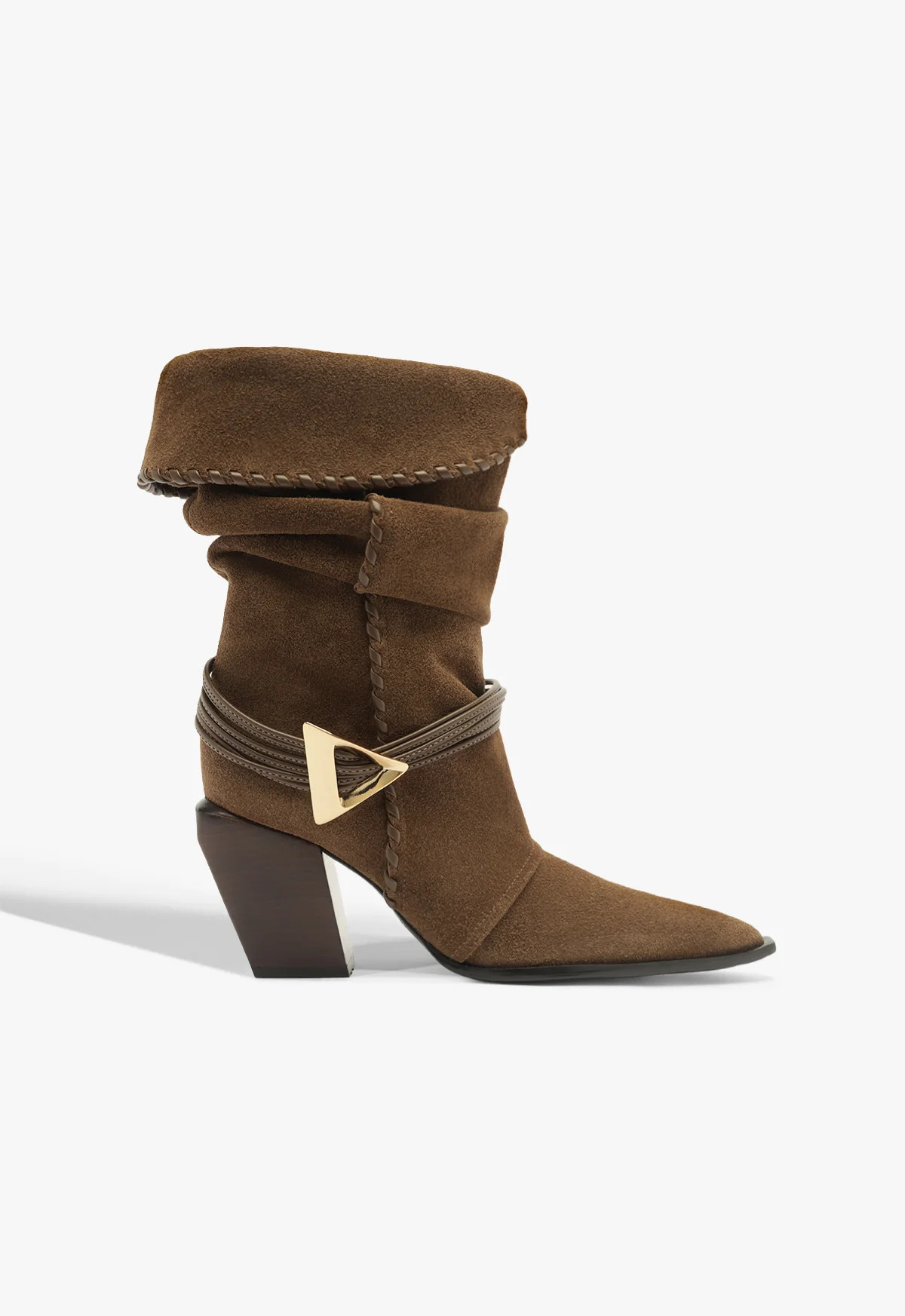 Brown Suede Bootie Sable | SCHUTZ | Schutz (US)
