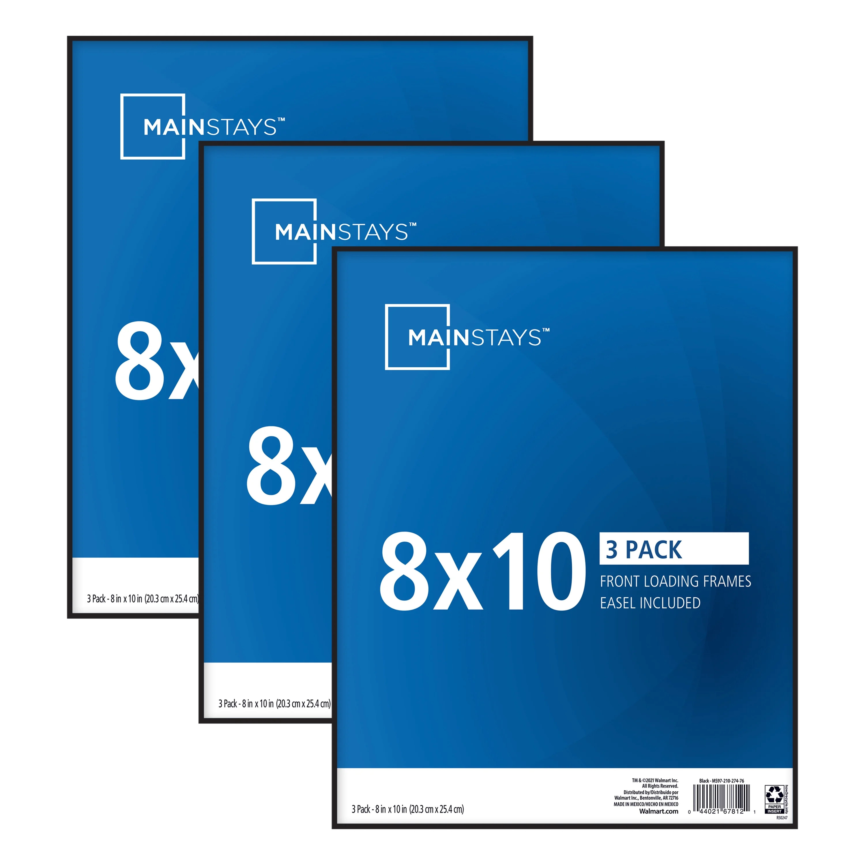Mainstays 8" x 10" Format Frame, Set of 3 - Walmart.com | Walmart (US)