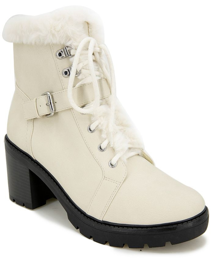 Esprit Espirit Elaine Faux Fur Lug Sole Ankle Bootie & Reviews - Booties - Shoes - Macy's | Macys (US)