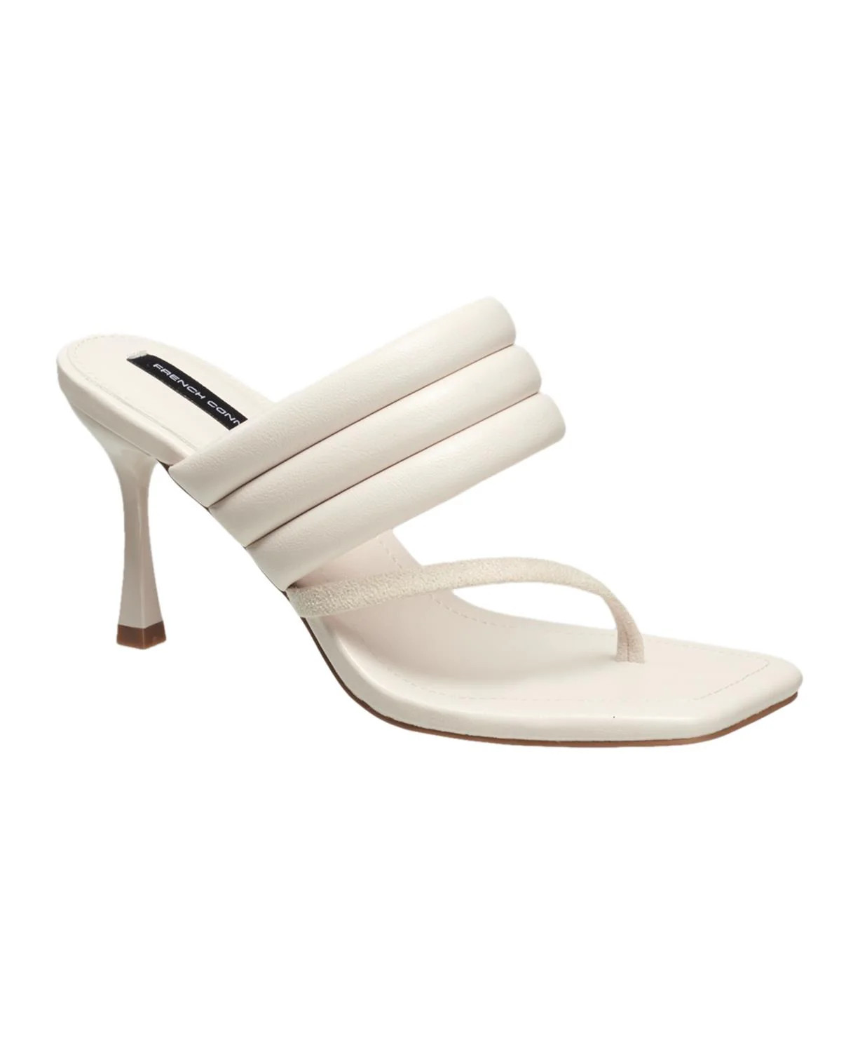 French Connection Women's Valerie Sandal Heel in White 8 Lord & Taylor | Lord & Taylor