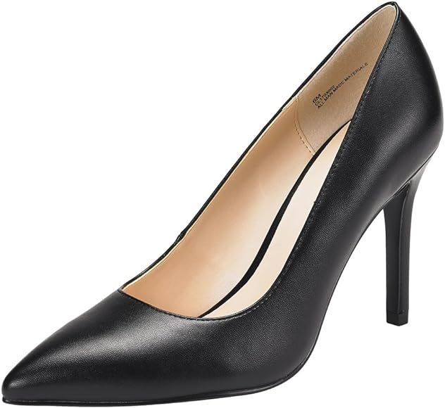 Stiletto High Heel Shoes for Women: Pointed, Closed Toe Classic Slip On Dress Pumps | Amazon (US)