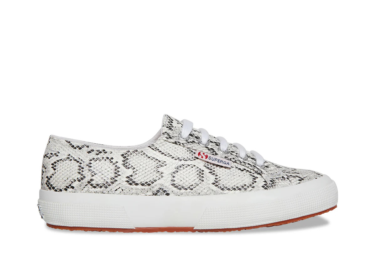 2750 - FAUX SNAKE BLACK WHITE SNAKE | Superga (US)